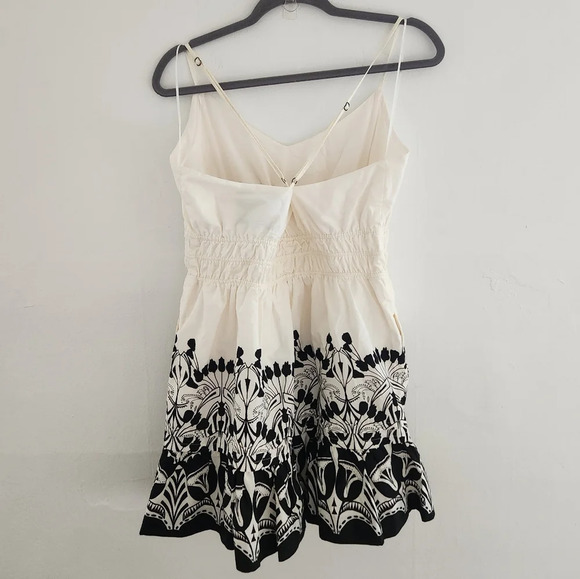 by Anthropologie Somerset Sleevless Fit and Flare Mini Dress Cotton White Large - Picture 3 of 7